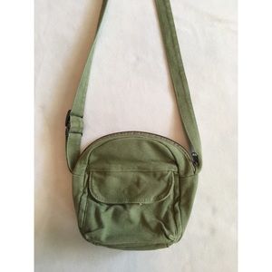 Cute Green Square Cotton Crossbody